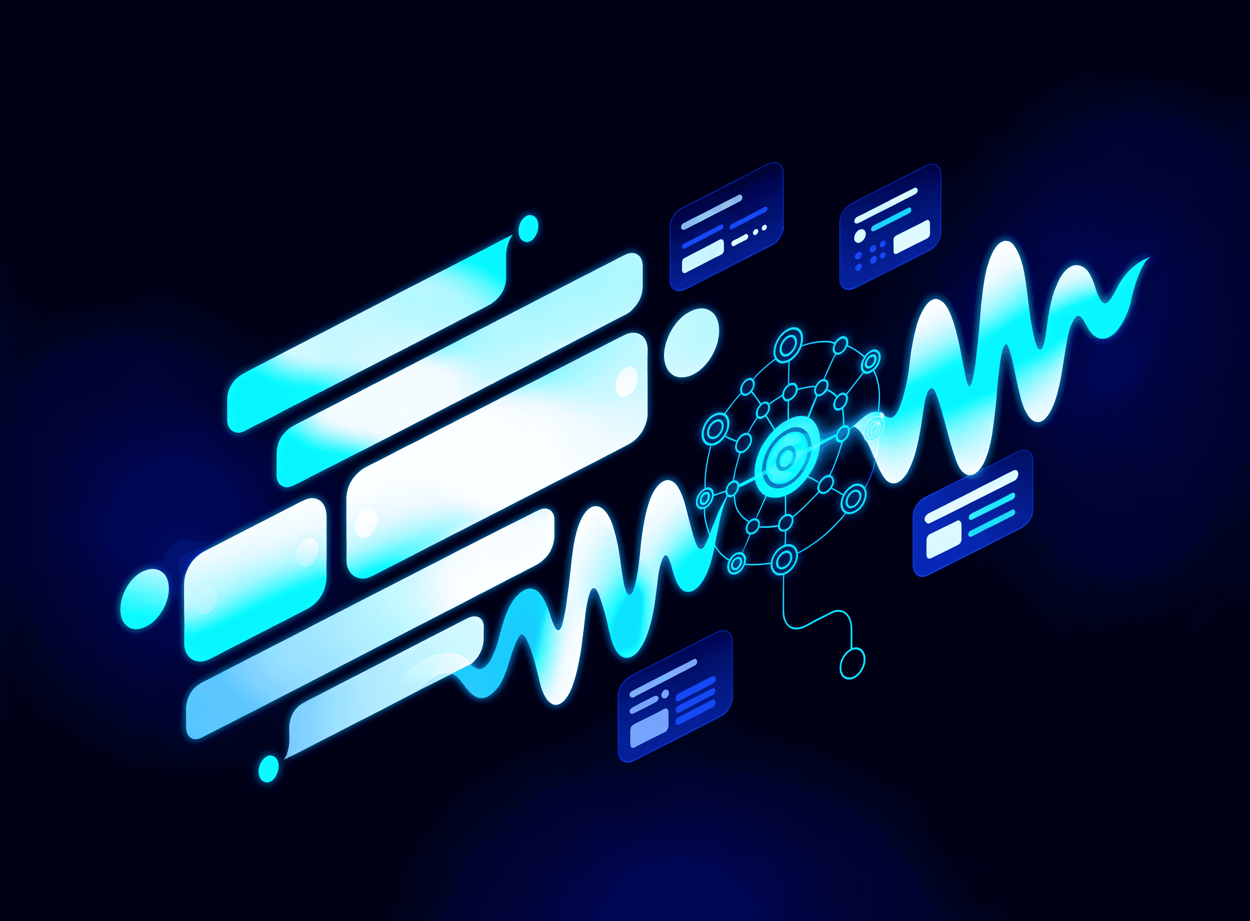 Illustratie voor AI-agents & conversational AI