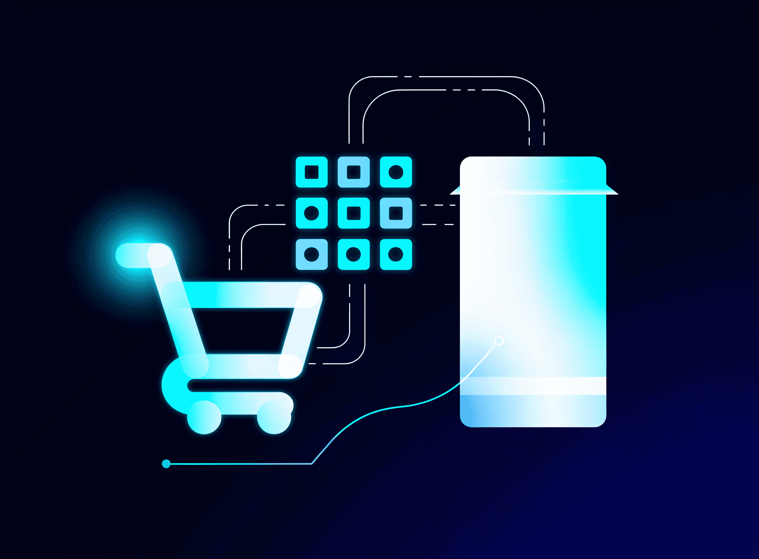 Illustratie voor Webshops & e-commerce